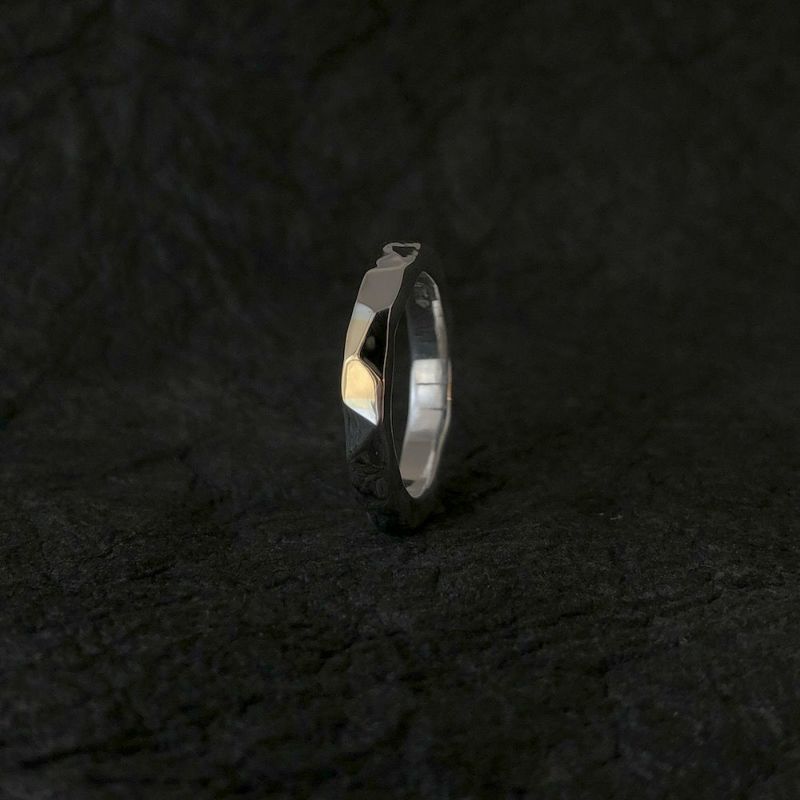 ichi オーダー　鎚目金挟みリング ichi オーダー 鎚目金挟みリング