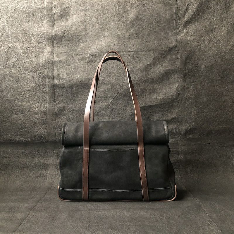 ichi イチ トートバッグ B506201 ピッグレザー 牛革 カウレザー 口巻き