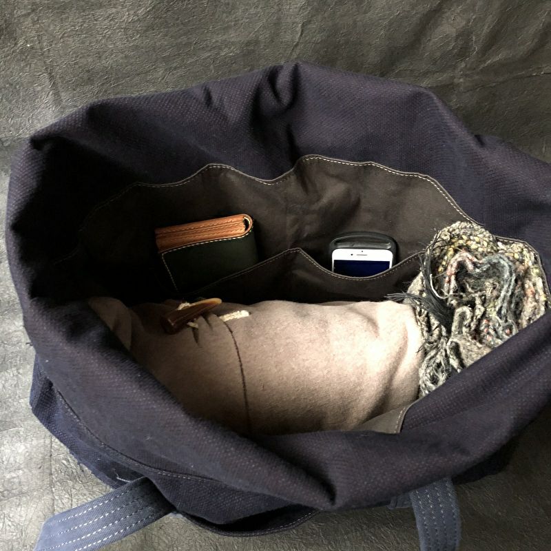 C500116 刺子蓋巻きトートバッグ | ichi